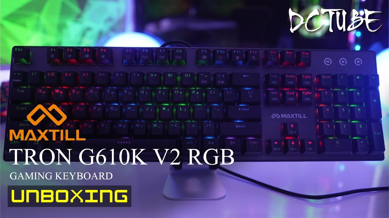 맥스틸 G610K V2 RGB 기계식 키보드(갈축) 리뷰&언박싱 