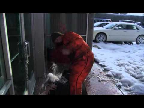 The Office: Jim and Dwight snowball fight