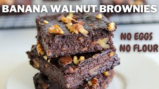 Banana Walnut Brownies (Full Recipe)