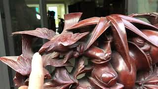 Siêu phẩm bộ minh quốc trúc gỗ gụ ta quảng bình sáu món tay mười hai đẹp đẳng cấp- 0352674623