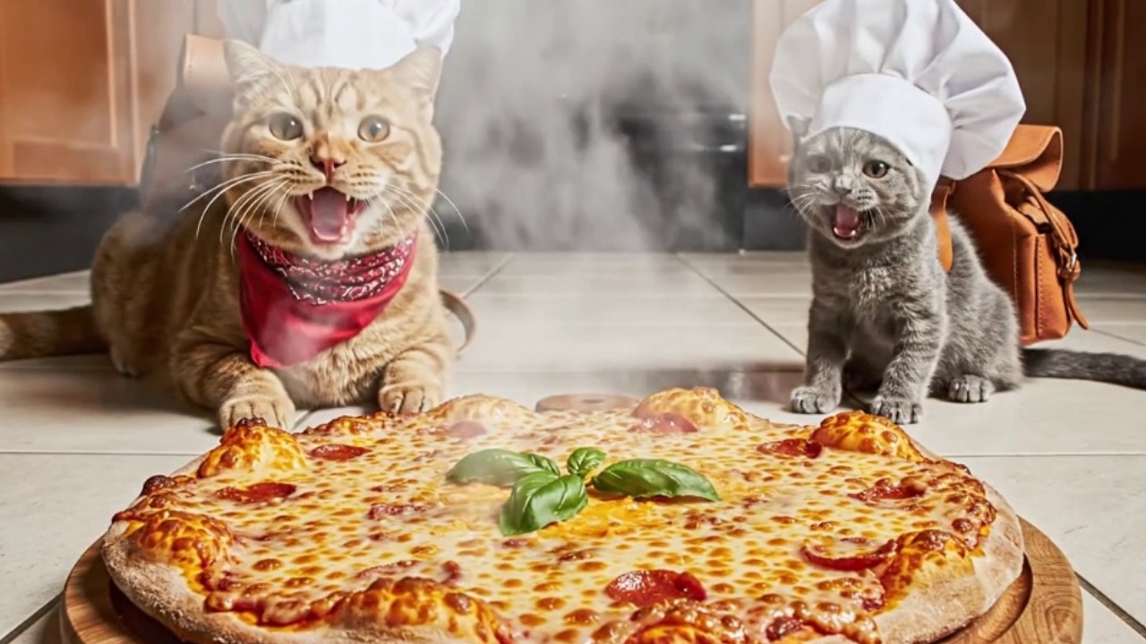 Кот против Гигантской Кухни! Опасная миссия за пиццей 🍕