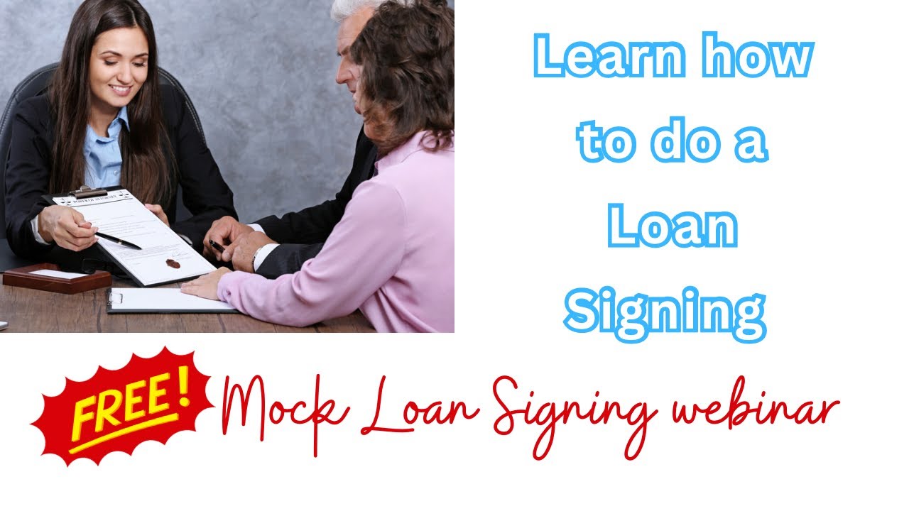 I need people to attend a free webinar for notary loan signing agents