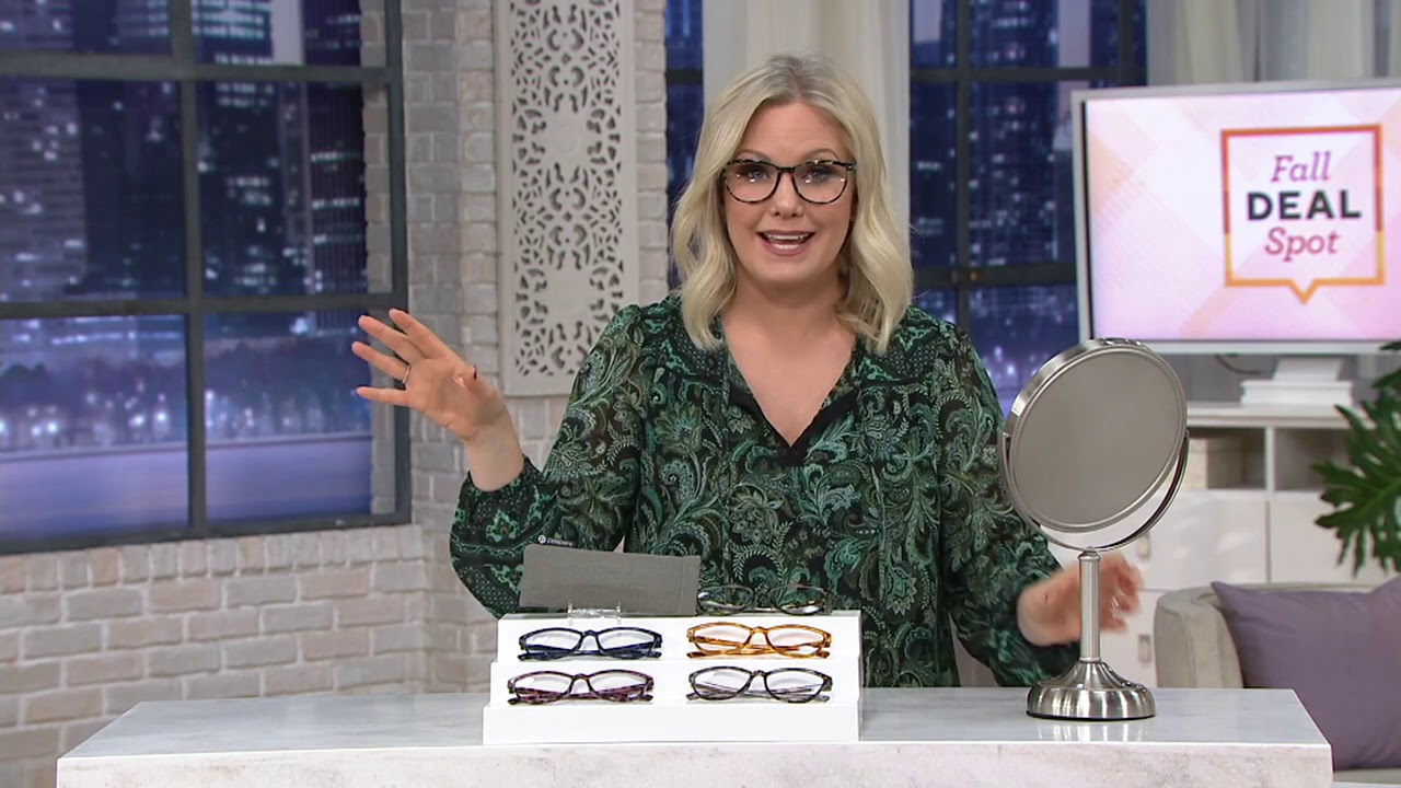 Peepers Bengal Blue Light Reading Glasses on QVC YouTube