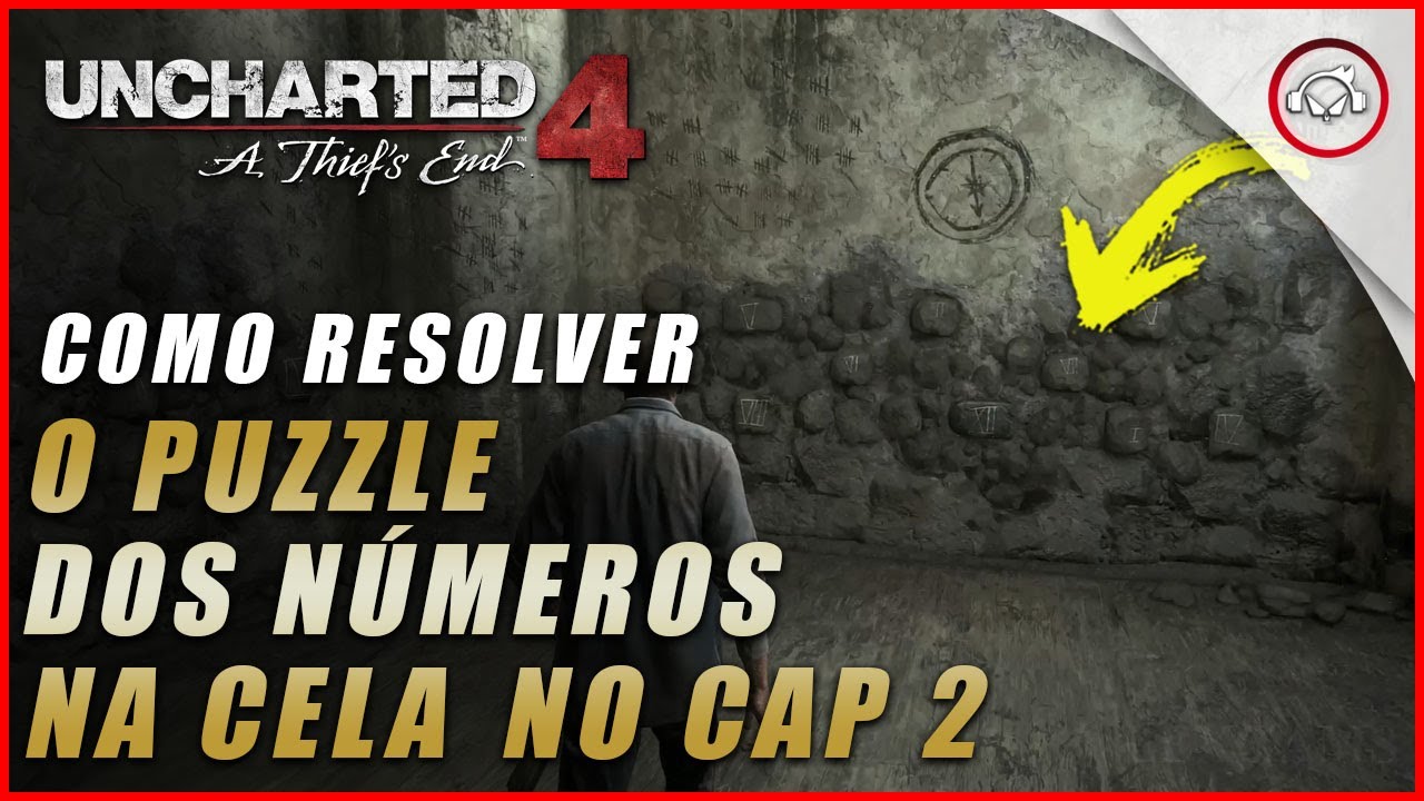 Miniatura do vídeo Uncharted 4 Ps5/Ps4/Pc, Como resolver o puzzle dos números na parede da cela no Cap 2 | Super dica