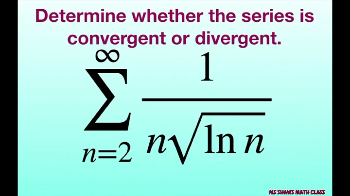 Determine if the series is convergent or divergent. {1/(n sqrt( ln n))}
