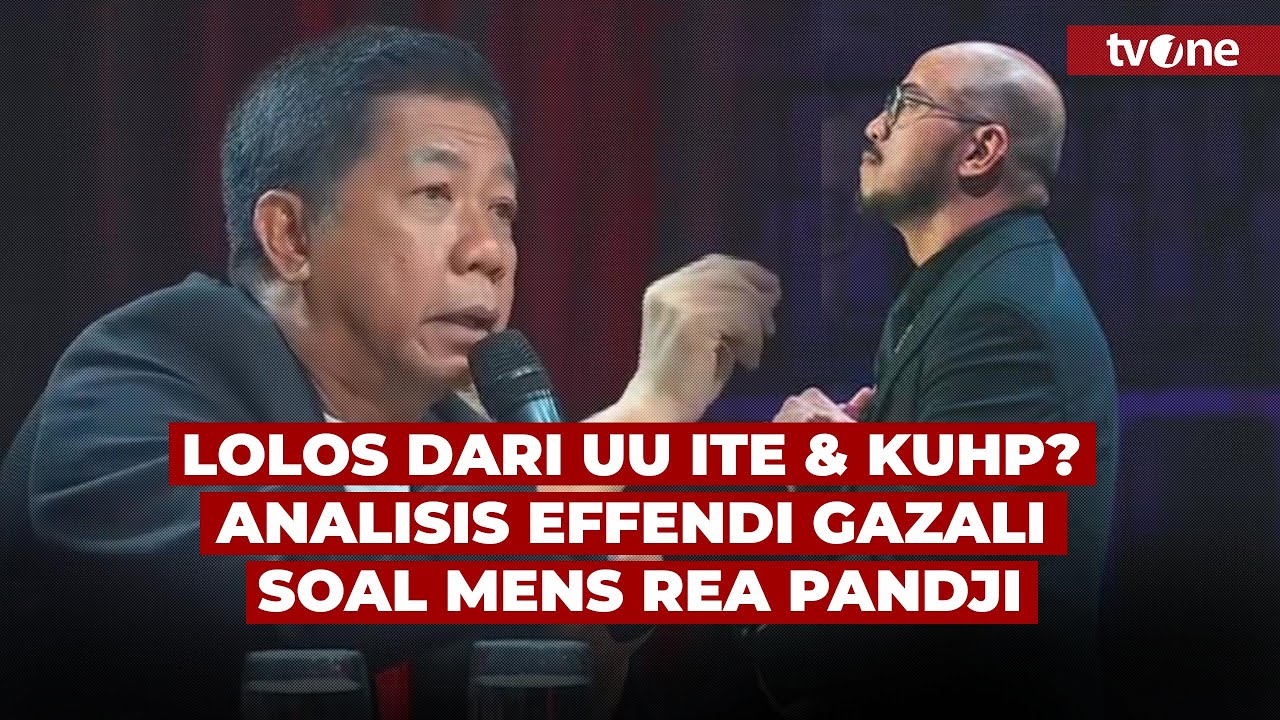 Mens Rea Pandji Lolos dari Jeratan KUHP & UU ITE? Ini Penjelasan Effendi Gazali | Catatan Demokrasi