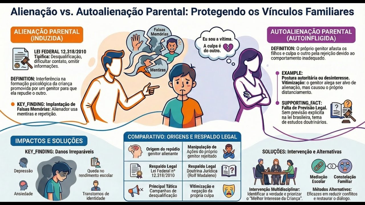 Alienação e Autoalienação Parental: O Desafio de Restabelecer Vínculos no Judiciário