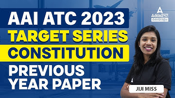 AAI Recruitment 2023 | AAI ATC Constitution Previous Year Question Paper by Jiji Maam