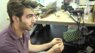 Jon Kortajarena And Joan Smalls Backstage Paul Gaultier.m4V