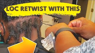 I Did A Loc Retwist With Ebin Braid Formula 24 Hour Edge Control Tamer Gel and This Was the Result!