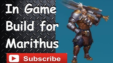 Heroes of Order and Chaos(HOC) Marithus In-Game Build