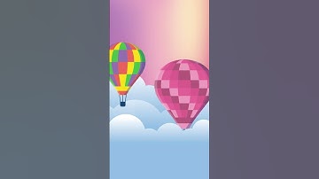 Float Away with Hot Air Balloons 🎈🎵 #HotAirBalloons #NurseryRhymes  #MiniTV #Shorts