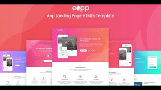 Eapp - 5 In 1 App Landing Page Themeforest Website Templates And Themes