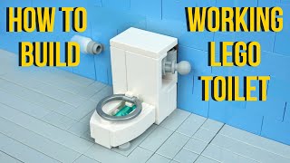 How To Build A Working Lego Toilet - Actually Flushes