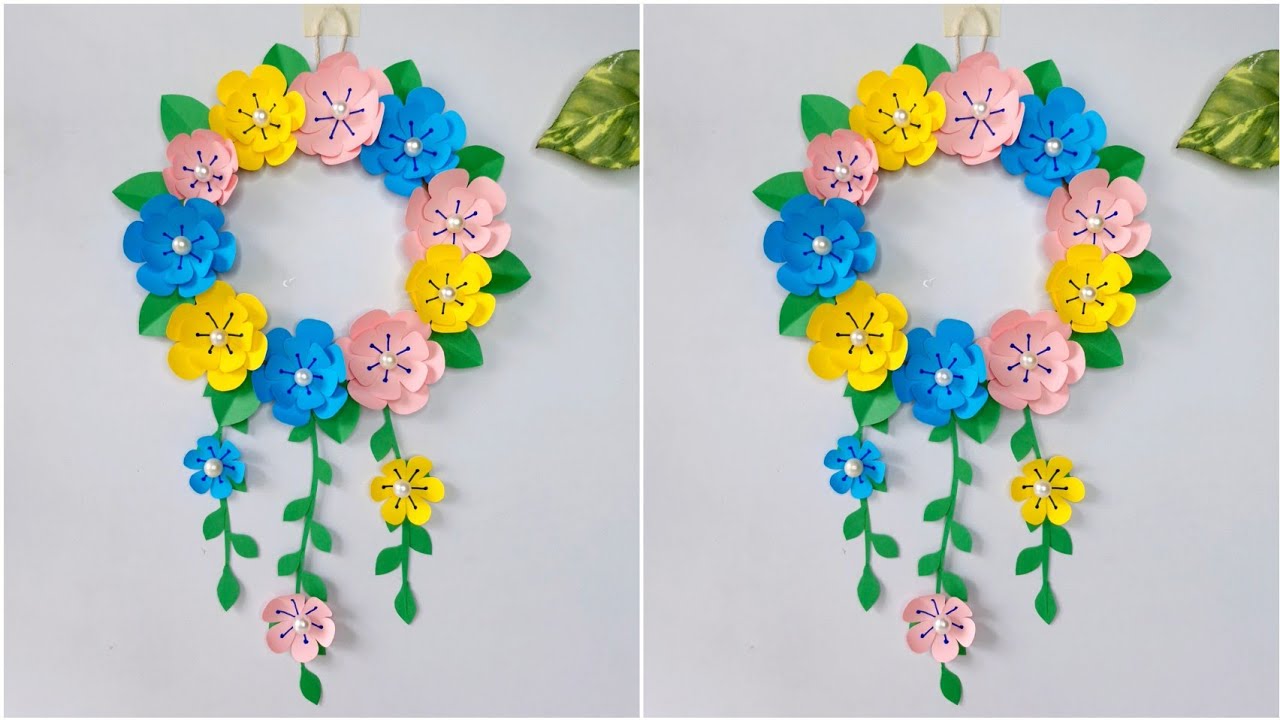 Easy Paper Craft for Home Decoration || Paper wall hanging || DIY School project