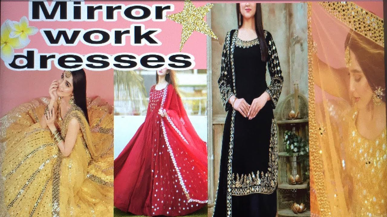 Trendy Mirror work dresses 2021 /Beautiful New ideas for Mirror work frocks ❤️