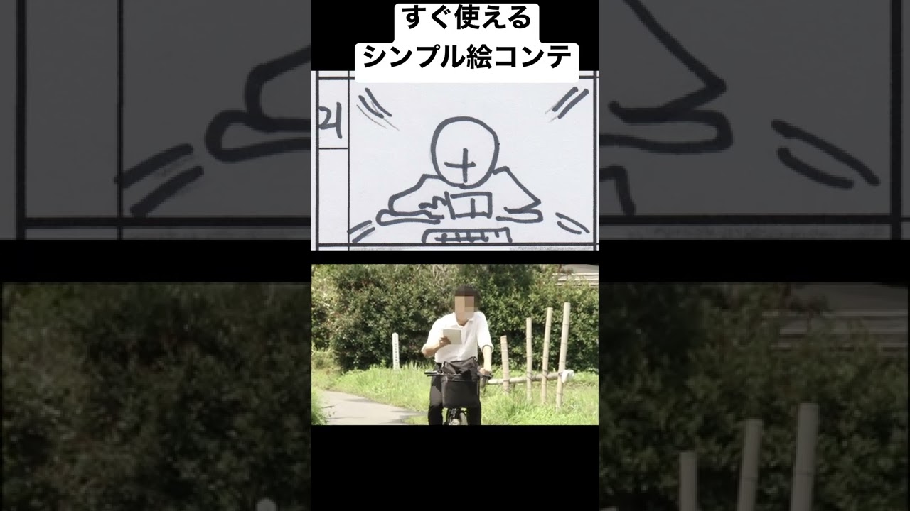 さっと描けてすぐ使えるシンプル絵コンテ 映画の作り方 映画制作 自主映画 絵コンテ 絵コンテの描き方 絵コンテの書き方 ストーリーボード 動画制作 動画撮影 Youtube