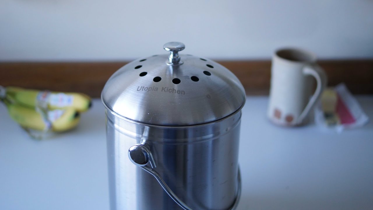 Indoor Compost Bin for Kitchen Test & Review - Stainless Steel 