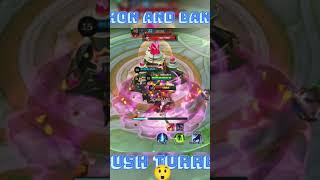 Johnson And Bane Combo Pushing Turret Without Minions mlbb 