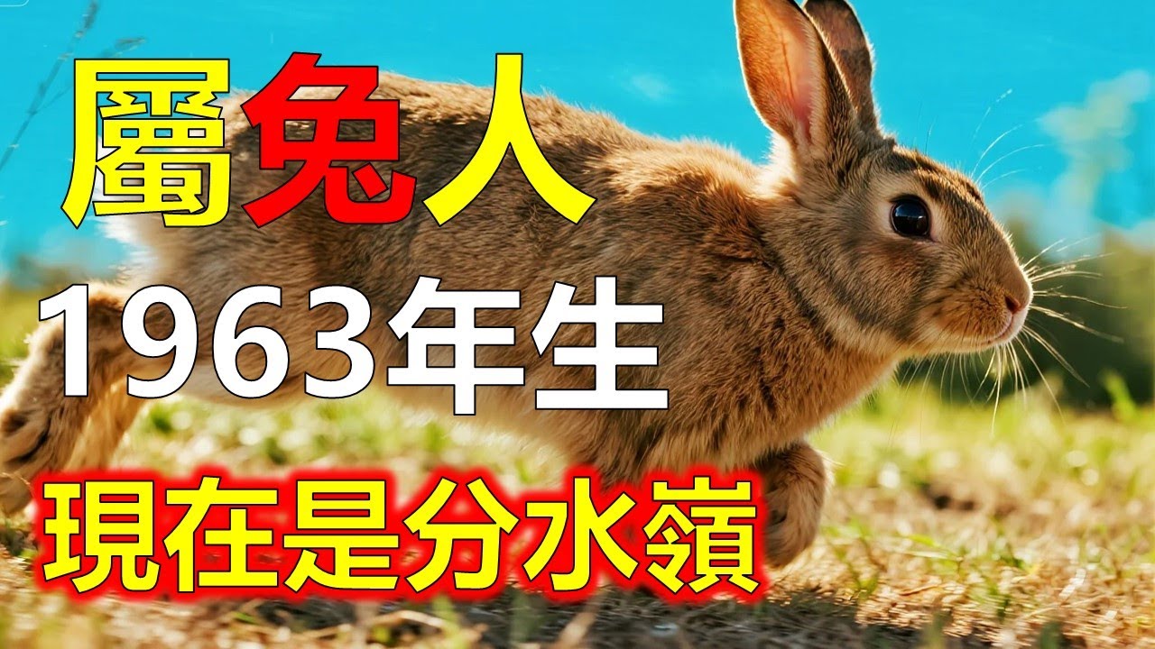1963年屬兔人，老天早有安排，很多事早就不是巧合#2026兔#生肖兔#1963 兔