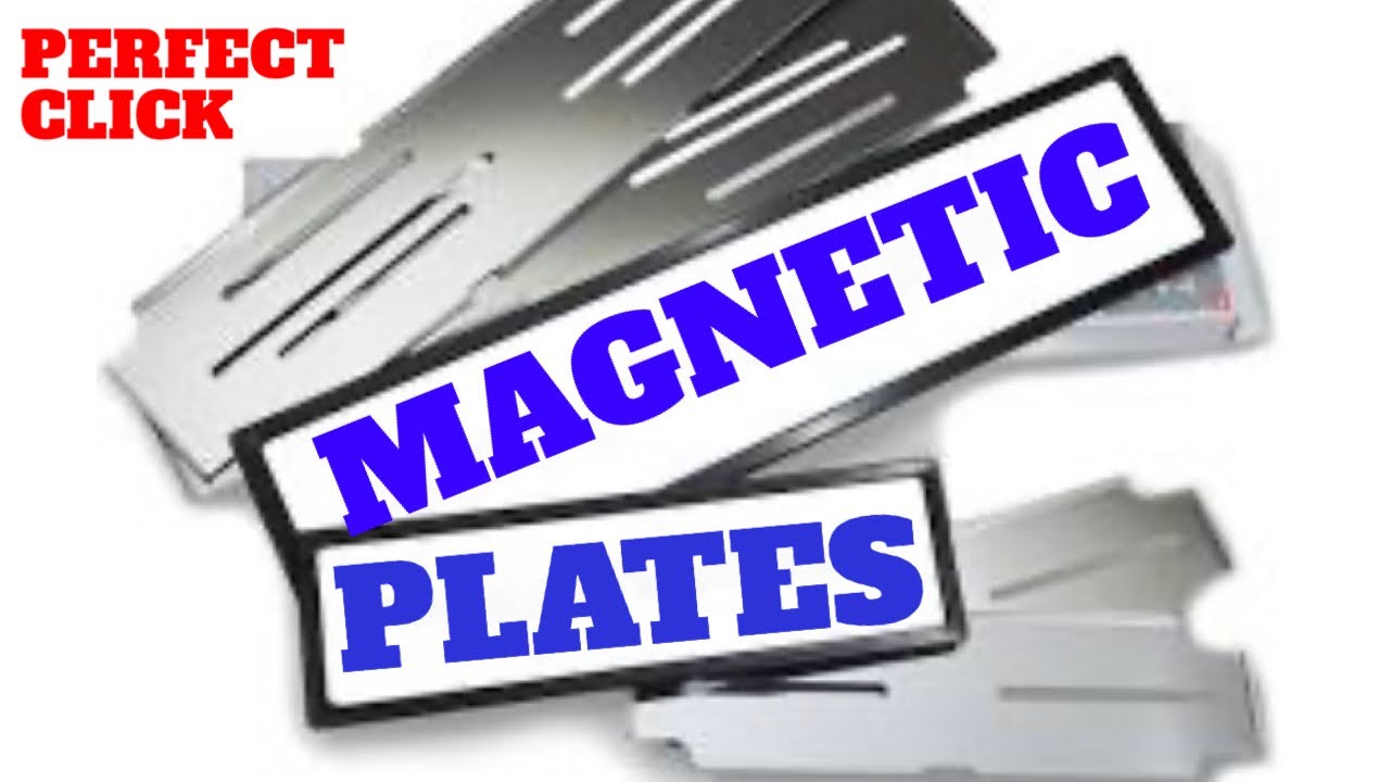 Support de plaque interchangeable/ Magnetic car plates PERFECT CLICK 