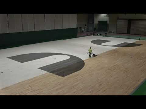 Time-lapse of McDonough Sports Complex Fieldhouse Floor Redesign