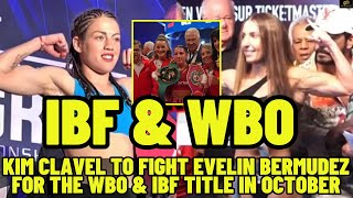 Kim Clavel TO FIGHT Evelin Bermudez For IBF \& WBO Titles In October #sports #boxing #youtube #news