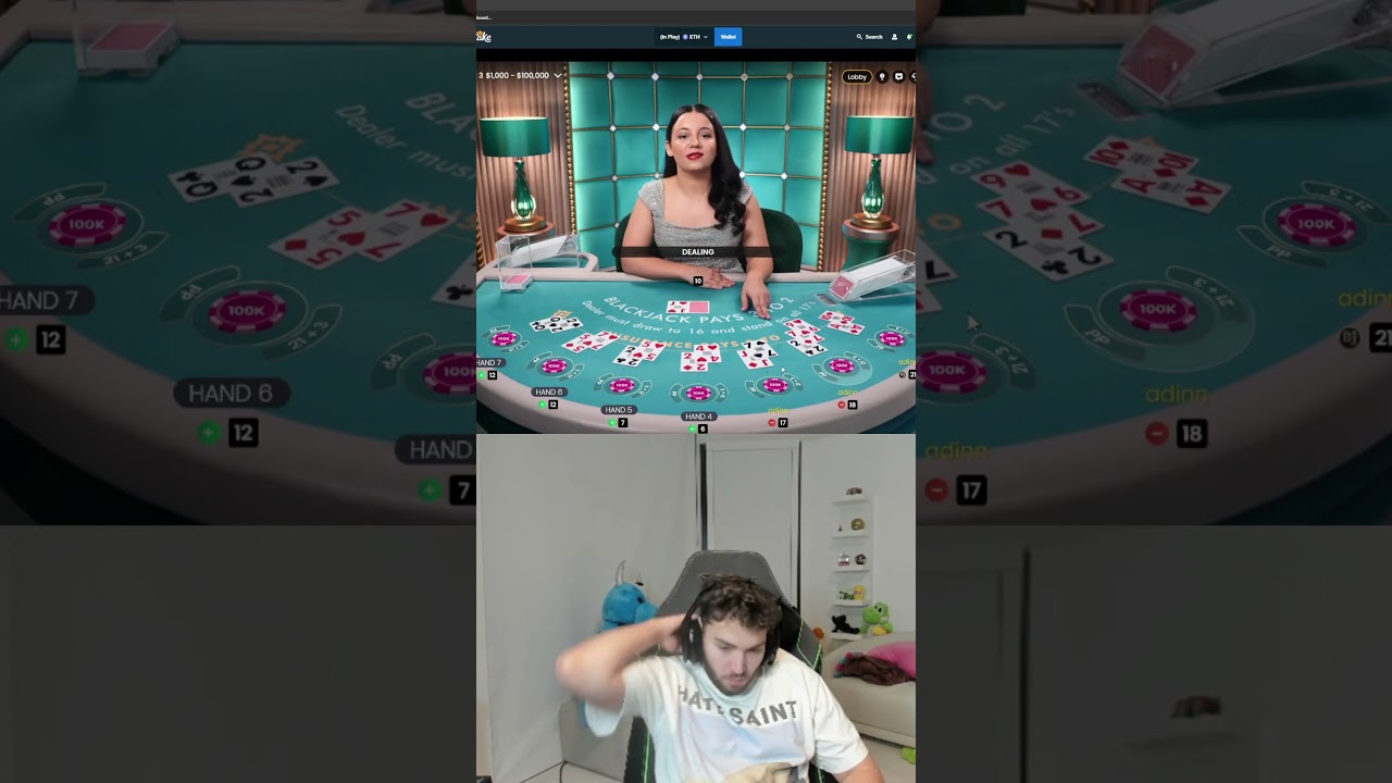 Adin Ross Bets $749,000 On Blackjack!