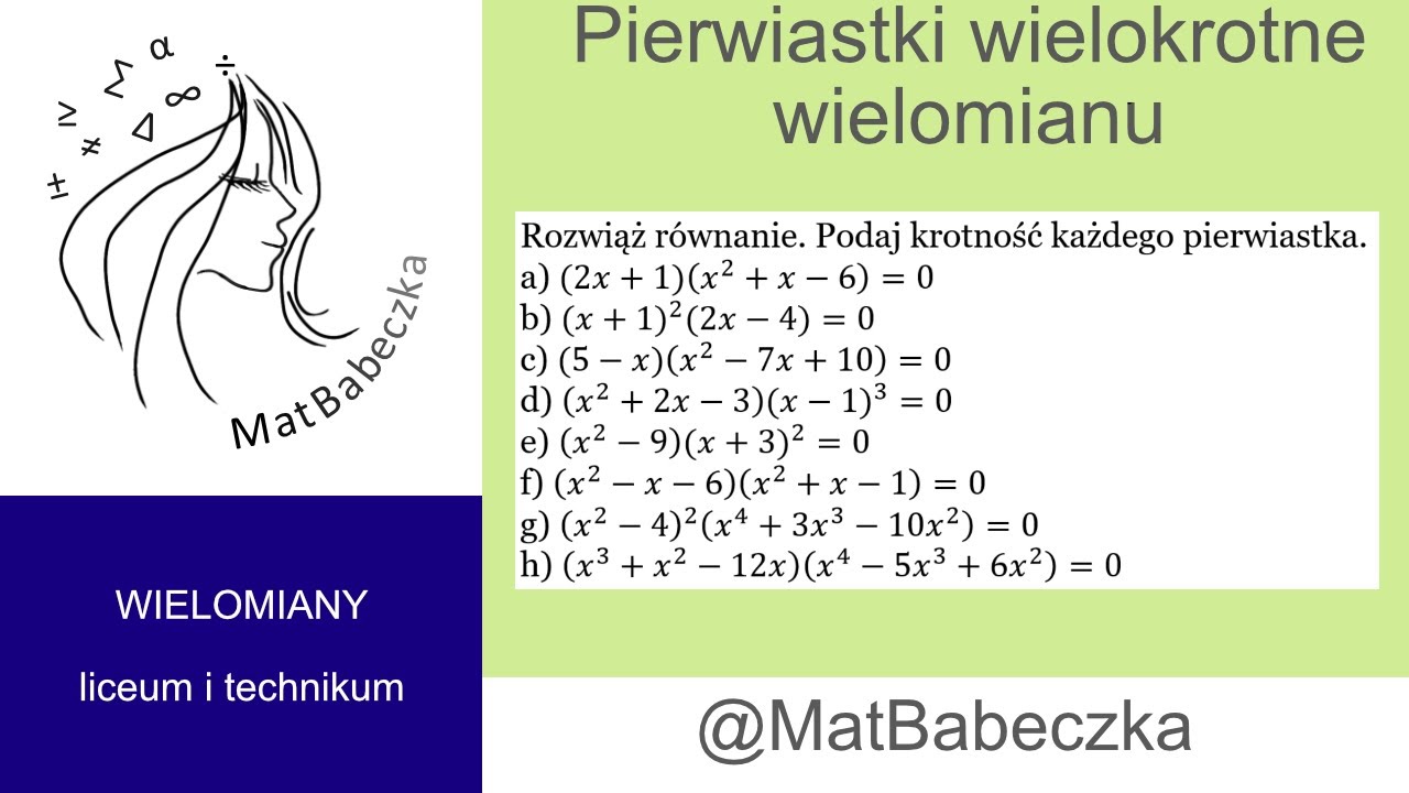 2.12.1 Rozwiąż równanie. Podaj krotność każdego pierwiastka. a) (2x+1)(x^2+x-6)=0 b)(x+1)^2 (2x-4)=0