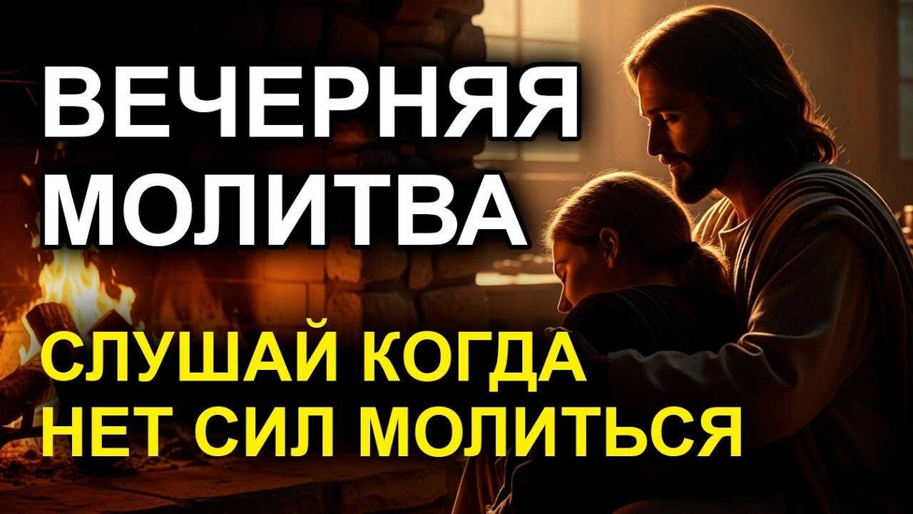 ВЕЧЕРНЯЯ МОЛИТВА ЕСЛИ НЕТ СИЛ МОЛИТЬСЯ   ПРОСТО ПОСЛУШАЙ