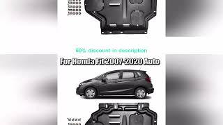 Latest Products You Must Know! Black Engine Splash Shield For Honda Fit 2007-2020 1.5L Auto Under