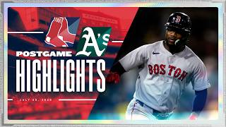 RED SOX HIGHLIGHTS: Red Sox vs. Athletics - Andruw Monasterio Hits 2-Run Homer in Extra Innings