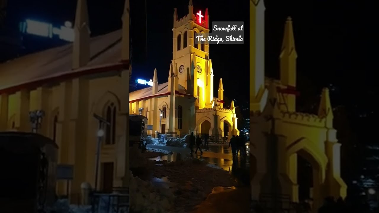 Snowfall at The Ridge Shimla 