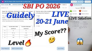 GUIDELY SBI PO 2026 LIVE Mock 20-21 JUNE | My Attempt?🔥😎| How to Attempt✍️📝| #sbipo #ibps #guidely