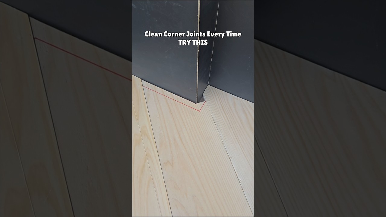 One Simple Trick for Perfect Corner Wood Joints 