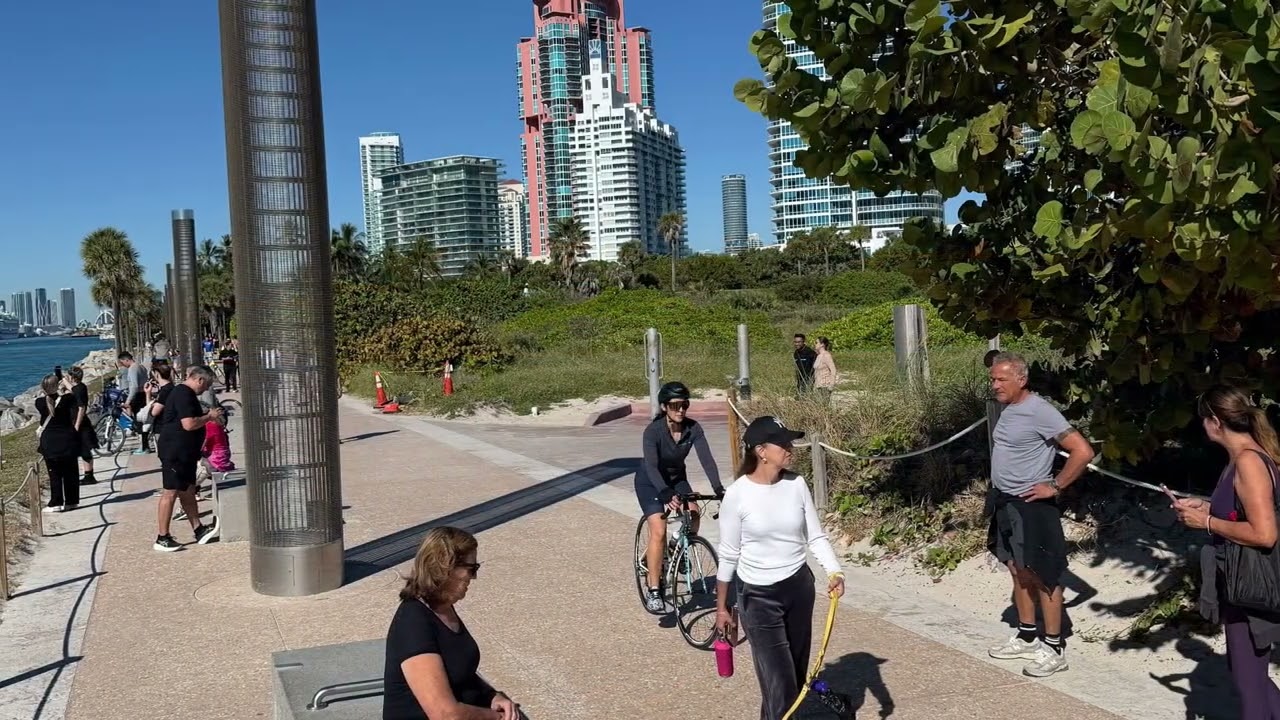 Miami Downtown to Miami Beach and back scenic route 