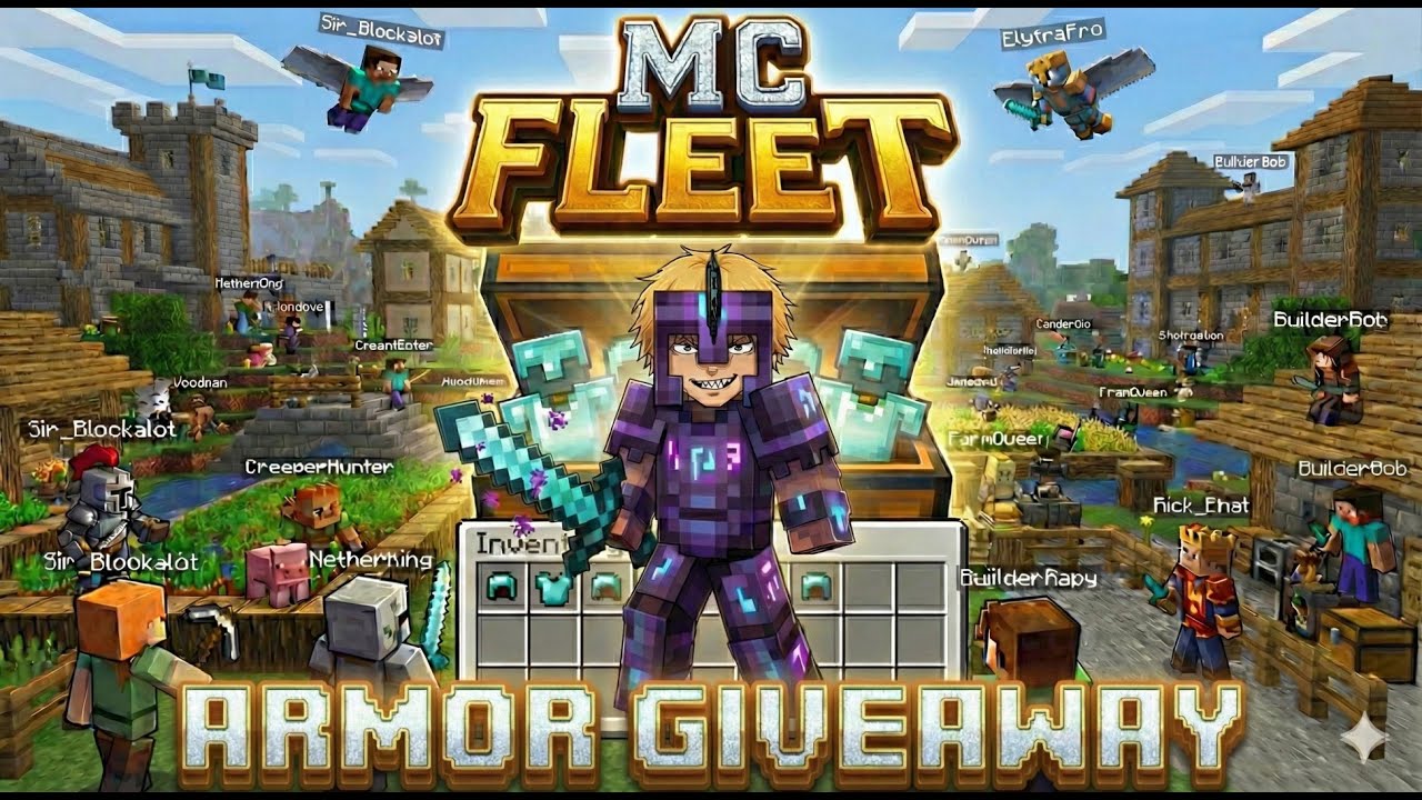 The BIGGEST Armor Giveaway in MC Fleet History! @OmenUchihaOfficial @McFleetDotNet 