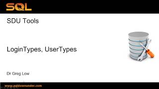 SDU Tools 96   Login Types and User Types in SQL Server