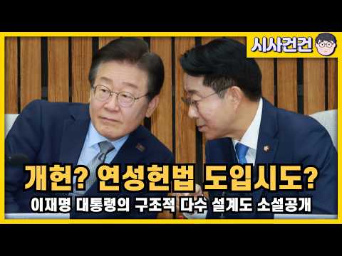 [편집본] 조정식 개헌 시동걸었다! 구조적 다수는 연임을 위한 빌드업이었나? 연성헌법도입 시도할까? — 시사건건