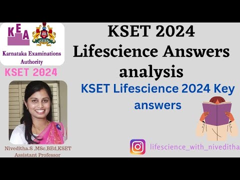 Kset Life Science Pattern KSET 2024 Life science Answers analysis and Life science Key answers ...