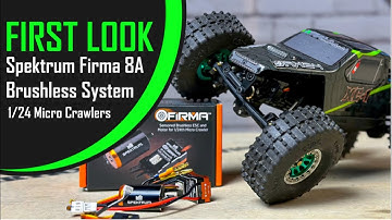 FIRST LOOK: Spektrum Firma 8A Sensored Brushless System For 1/24 Crawlers!! How Good Is It?!