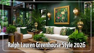 Ralph Lauren Greenhouse Style 2026: Luxury Botanical Interior Design Ideas