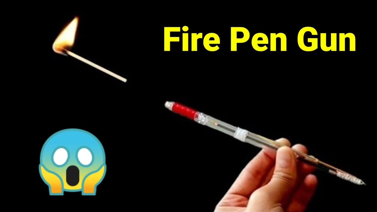 How to make Powerful Pen Gun at home/Gun kaise banate hain/Homemade Gun