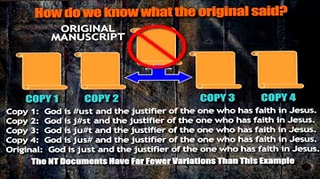 New Testament Manuscripts - Reconstructing the Original from Copies - Frank Turek