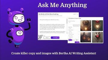 bertha ai ask me anything and image creation