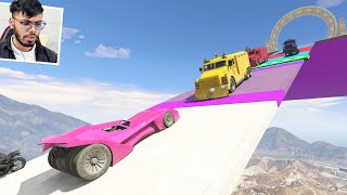 Download lagu Cars Vs Cars Challenge 9999 People Become A Ninja After This Race in GTA 5!