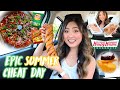 Epic summer cheat day  eating everything i want donuts pizza thai food snacks