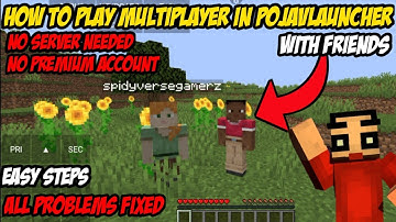 🔥PLAY MULTIPLAYER IN POJAVLAUNCHER WITH YOUR FRIENDS🔥
