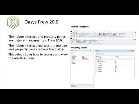 Oasys Frew Tutorial: Analysis and result