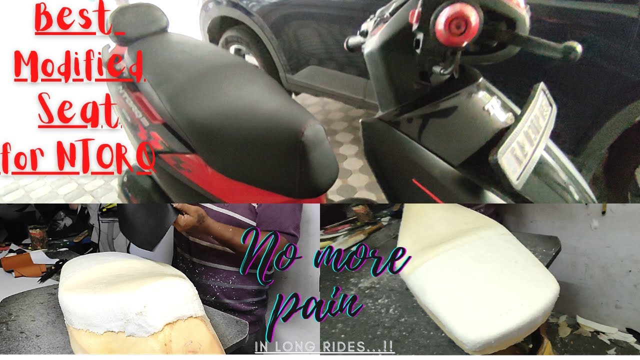 Seat Modified for my NTORQ Race Edition JP Seat Covers Dr.Rajkumar